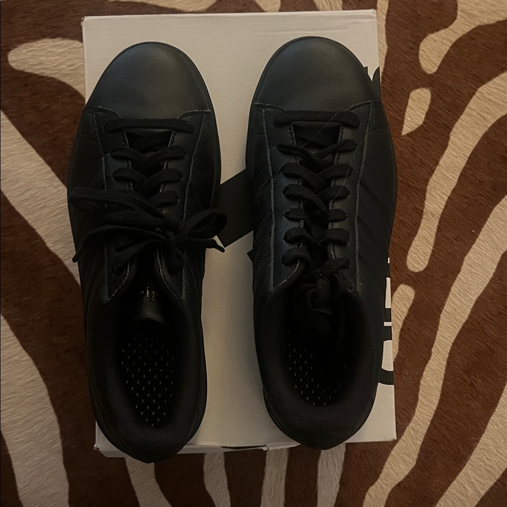 Like New - Men's Black Sneakers - Adidas Court Shoes